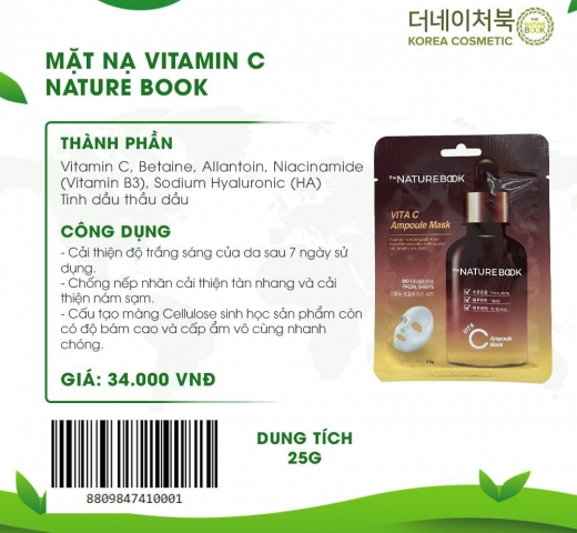 Mặt nạ dưỡng trắng da Vitamin C Ampoule Mask